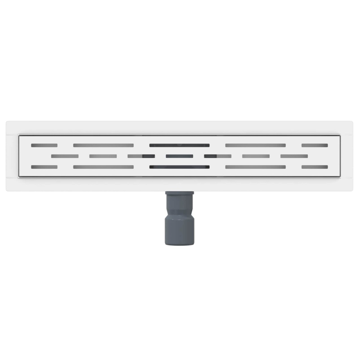 vidaXL Εκροή ντους με σχέδιο γραμμής Ασημί 60 cm Ανοξείδωτο Ατσάλι 304