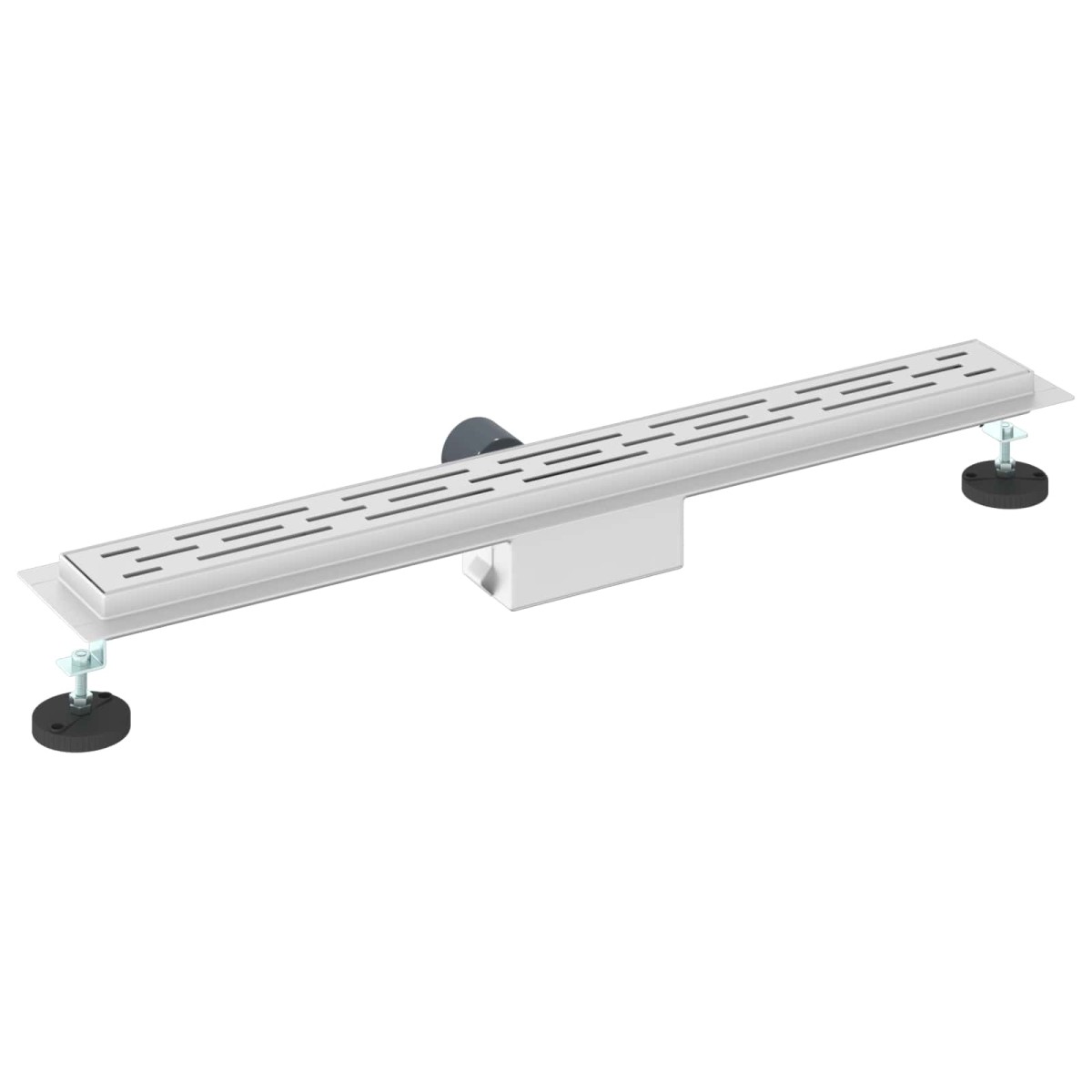 vidaXL Εκροή ντους με σχέδιο γραμμής Ασημί 70 cm Ανοξείδωτο Ατσάλι 304