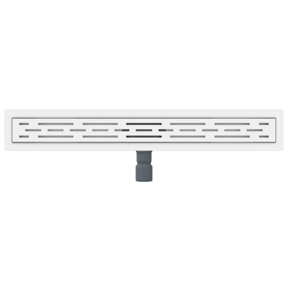 vidaXL Εκροή ντους με σχέδιο γραμμής Ασημί 70 cm Ανοξείδωτο Ατσάλι 304