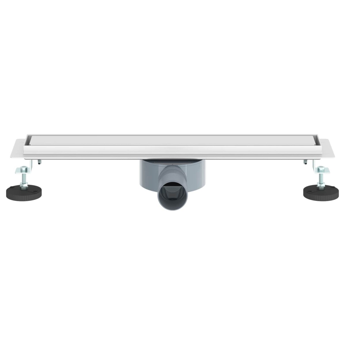 vidaXL Σιφόνι ντους 2-σε-1 με 360° σιφόνι Ασημί 54 x 11 x 9,5 εκ