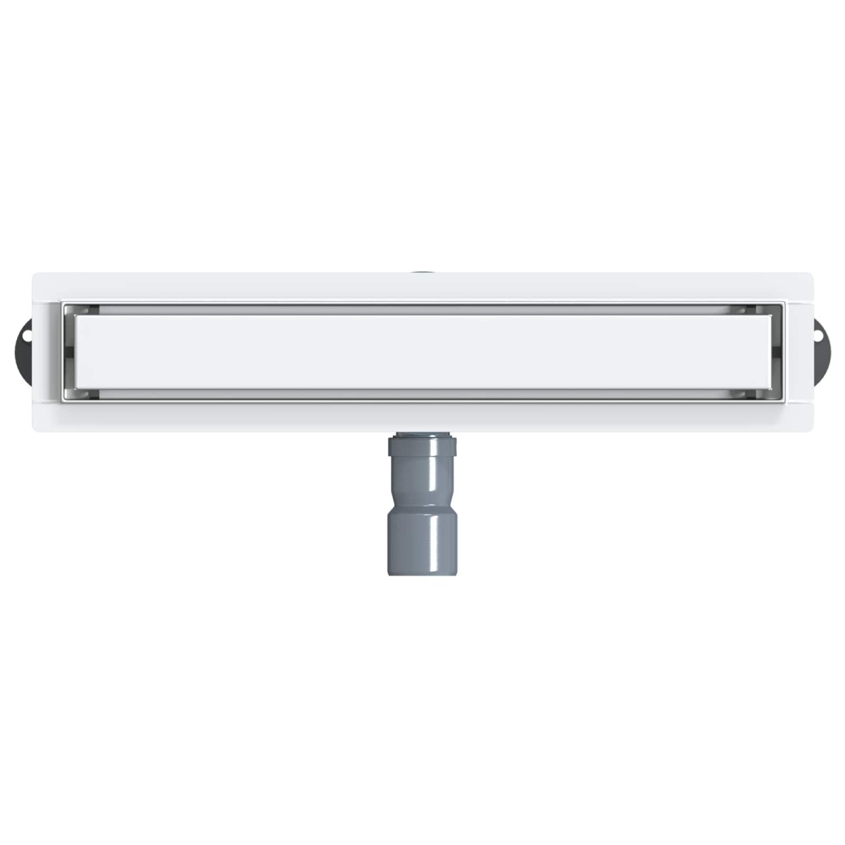 vidaXL Σιφόνι ντους 2-σε-1 με 360° σιφόνι Ασημί 54 x 11 x 9,5 εκ