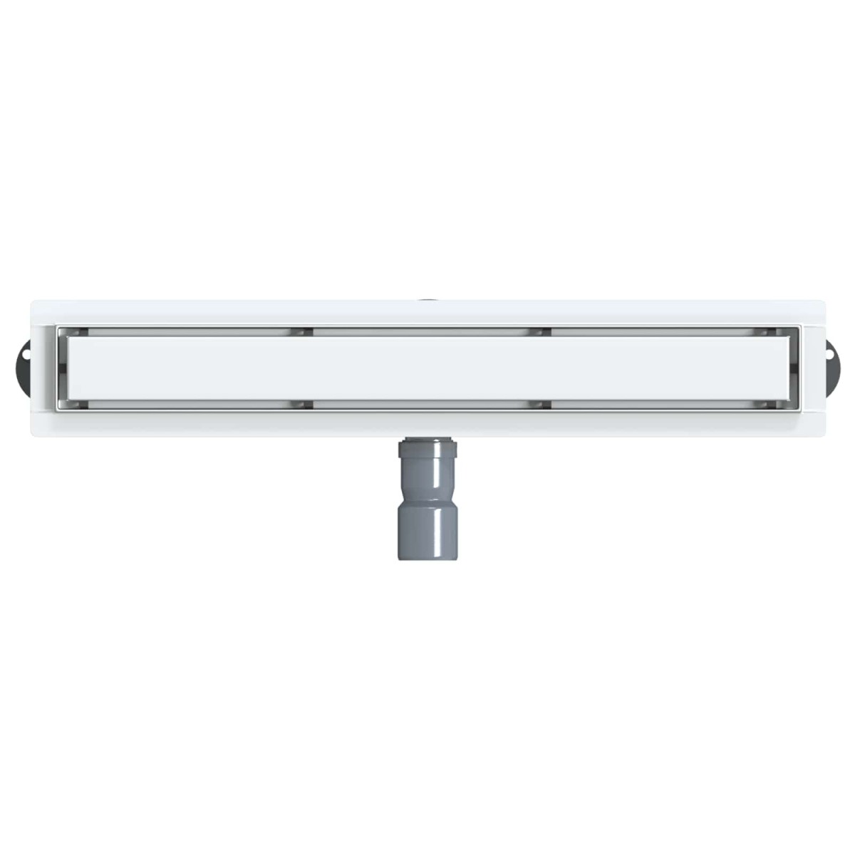vidaXL Σιφόνι ντους 2-σε-1 με 360° σιφόνι Ασημί 60 cm