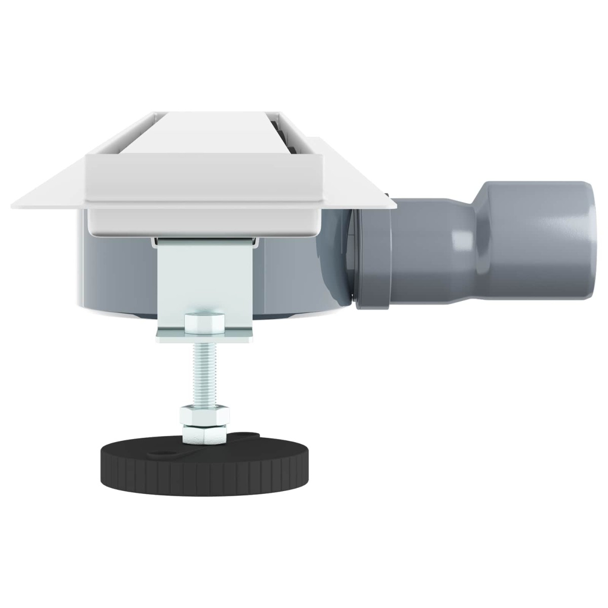 vidaXL Σιφόνι ντους 2-σε-1 με 360° σιφόνι Ασημί 70 cm