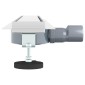 vidaXL Σιφόνι ντους 2-σε-1 με 360° σιφόνι Ασημί 70 cm