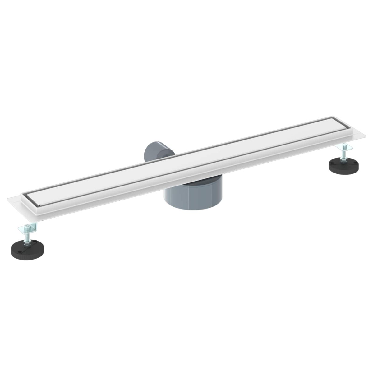 vidaXL Σιφόνι ντους 2-σε-1 με 360° σιφόνι Ασημί 70 cm