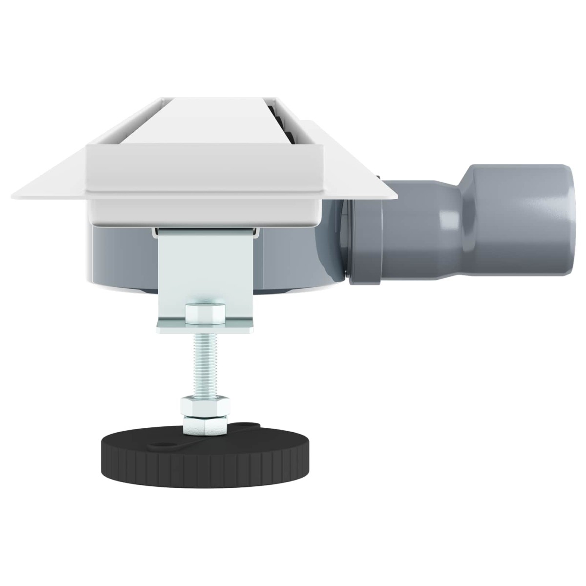 vidaXL Σιφόνι ντους 2-σε-1 με 360° σιφόνι Ασημί 80 cm