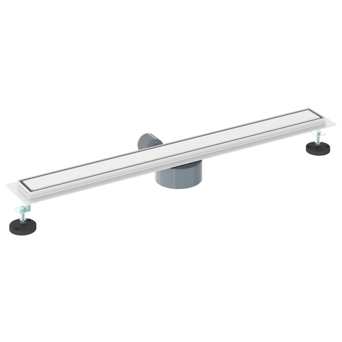 vidaXL Σιφόνι ντους 2-σε-1 με 360° σιφόνι Ασημί 80 cm