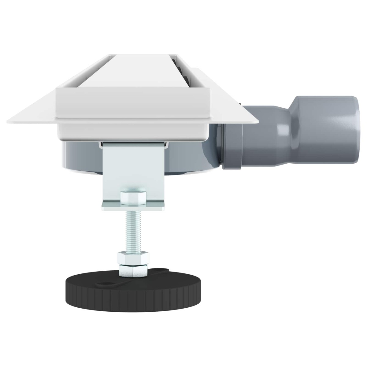 vidaXL Σιφόνι ντους 2-σε-1 με 360° σιφόνι Ασημί 90 cm