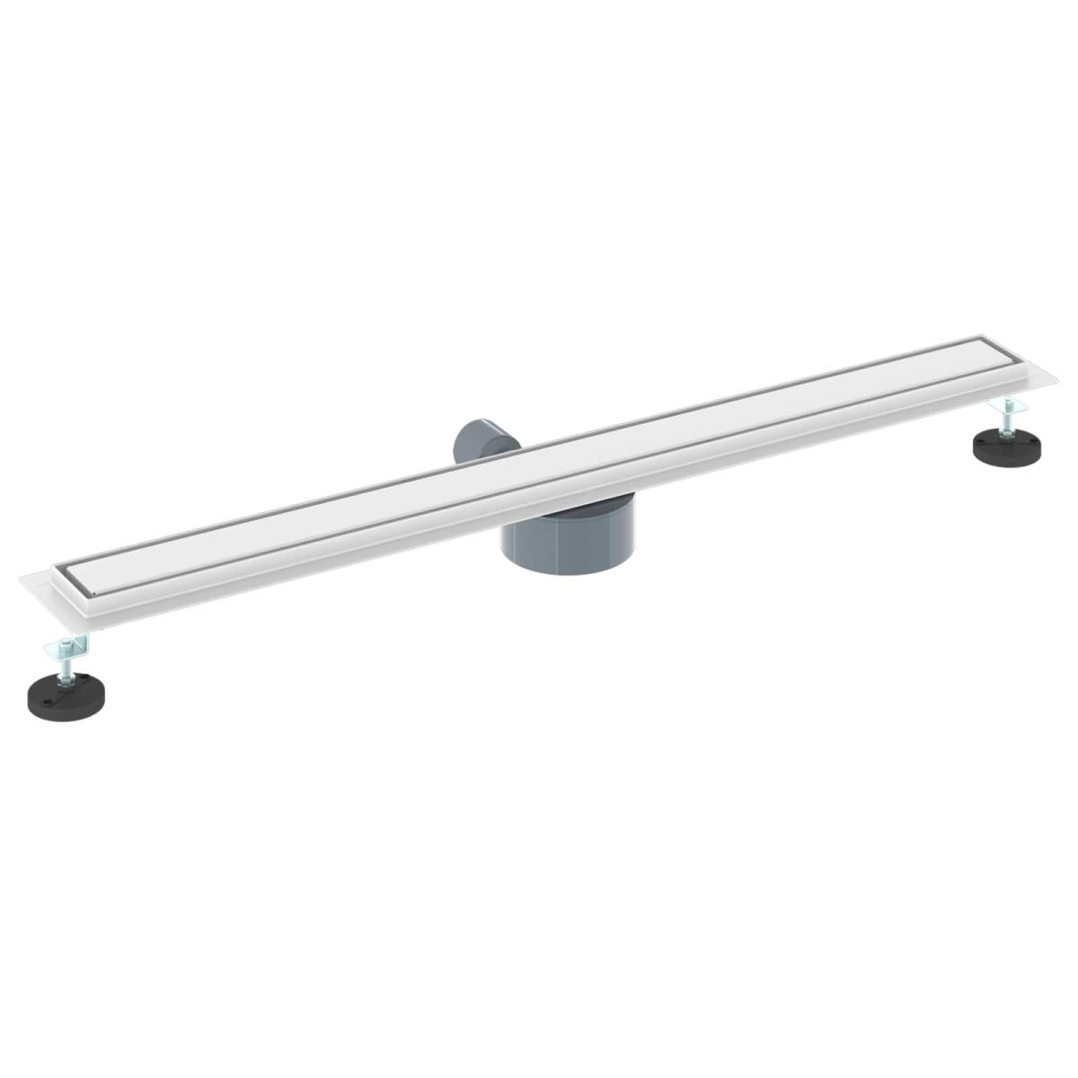 vidaXL Σιφόνι ντους 2-σε-1 με 360° σιφόνι Ασημί 90 cm