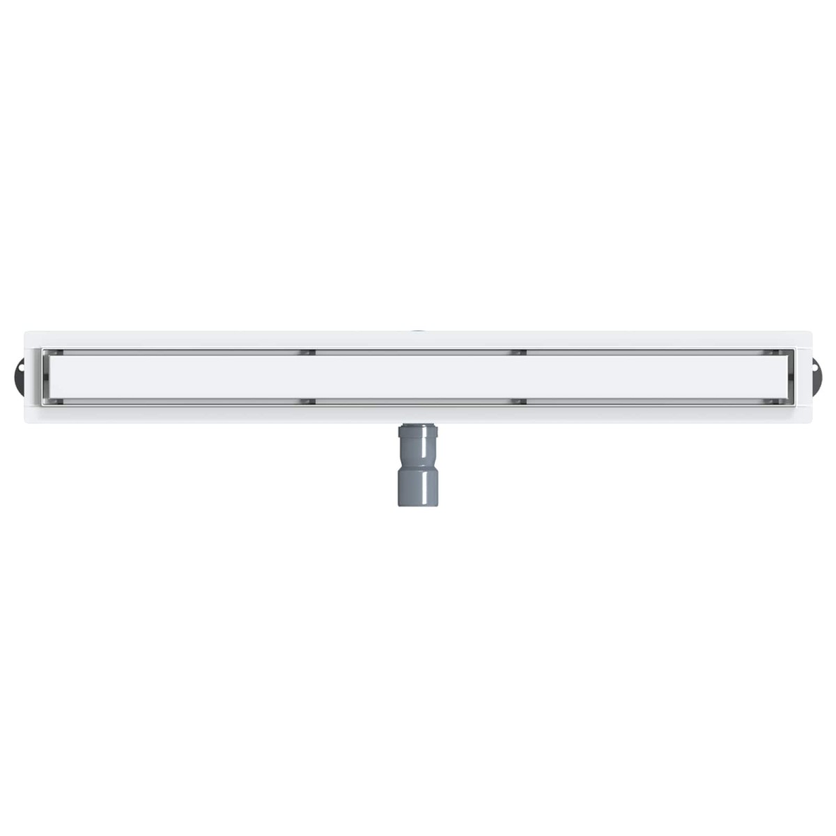 vidaXL Σιφόνι ντους 2-σε-1 με 360° σιφόνι Ασημί 90 cm