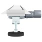 vidaXL Σιφόνι ντους 2-σε-1 με 360° σιφόνι Ασημί 100 cm