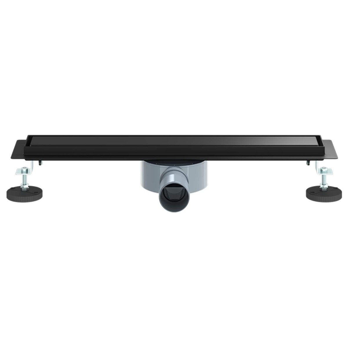 vidaXL Σιφόνι ντους 2-σε-1 με 360° σιφόνι Μαύρο 50 cm