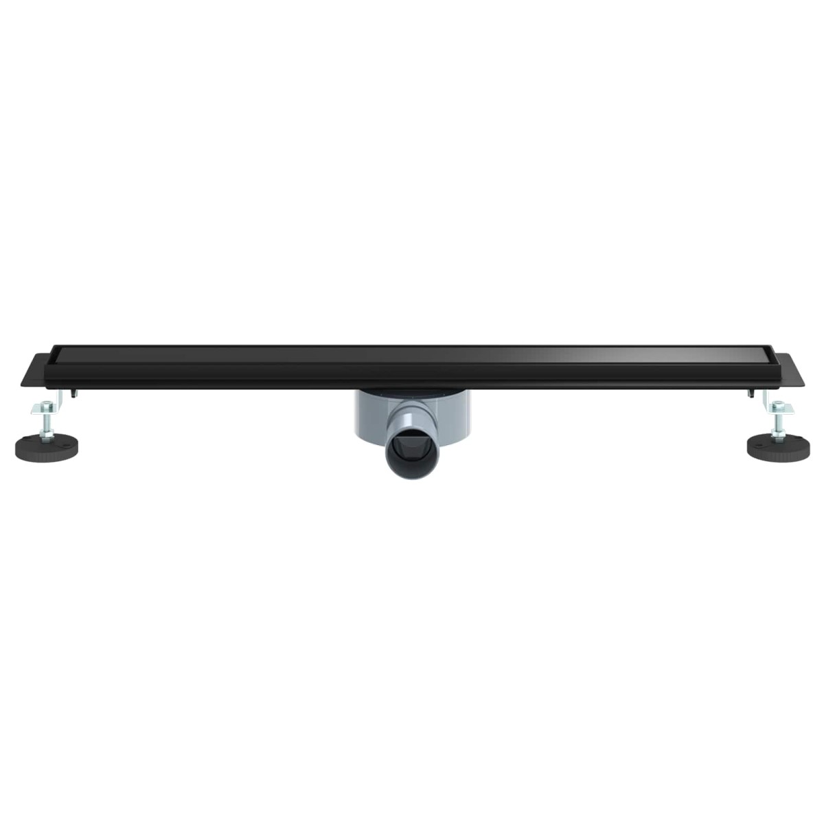 vidaXL Σιφόνι ντους 2-σε-1 με 360° σιφόνι Μαύρο 70 cm