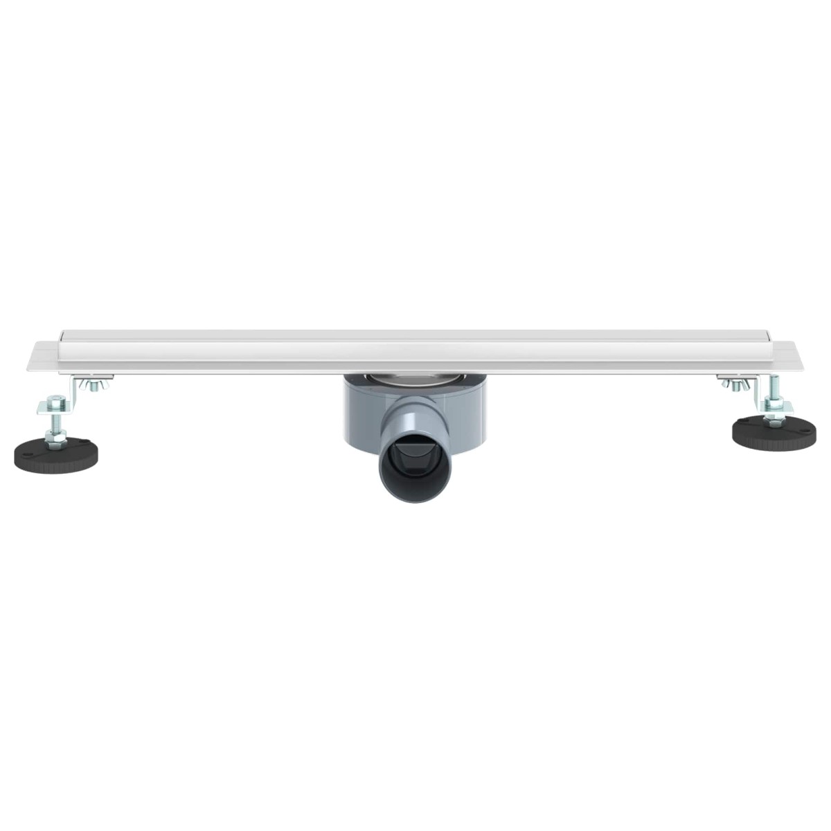 vidaXL 360° Νεροχύτης ντους με λεπτό μοντέλο Ασημί 50 cm