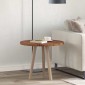 vidaXL Καπάκι τραπεζιού Ανοιχτό καφέ Ø 60 x 2,5 cm Στερεό Ξύλο Δρυός