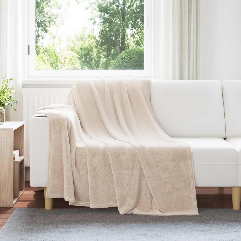 vidaXL Ριχτάρι Μπεζ 150 x 200 cm 0.75 kg Μαλλί