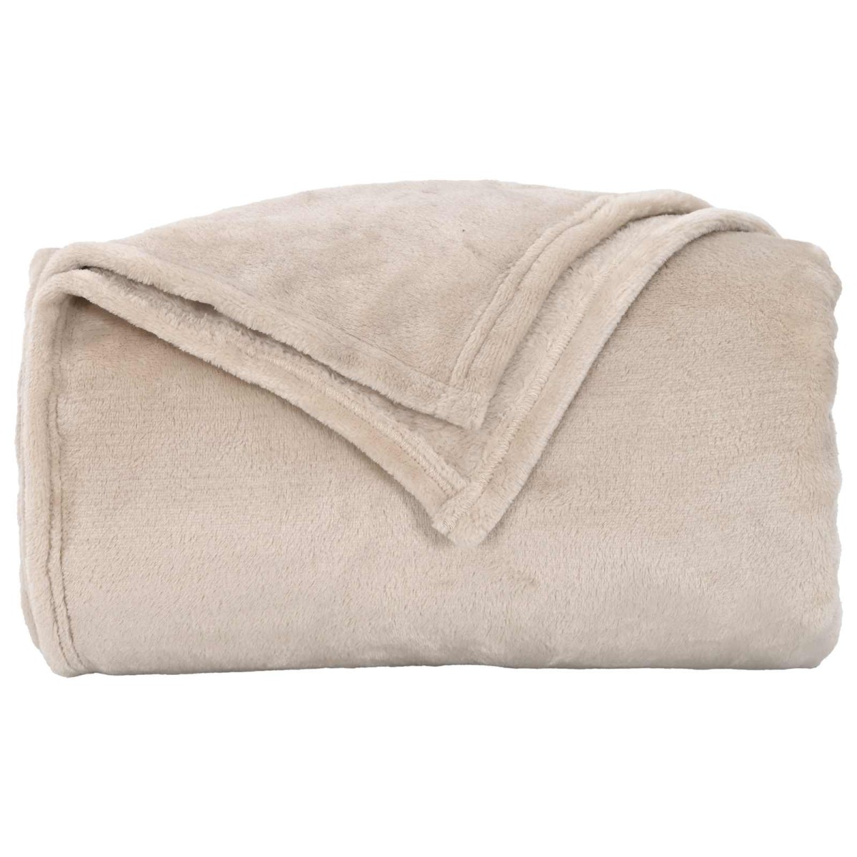 vidaXL Ριχτάρι Μπεζ 220 x 240 cm 1.38 kg Μαλλί