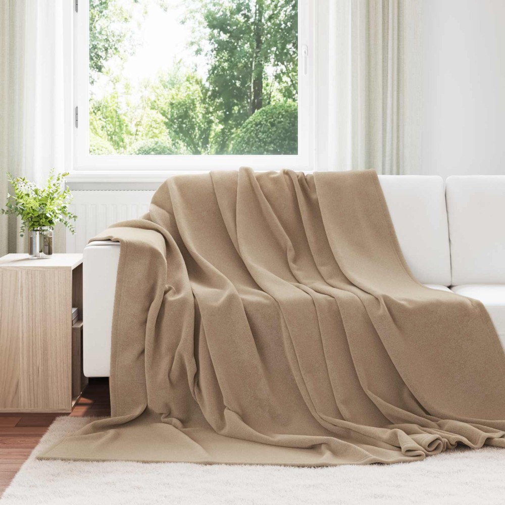 vidaXL Ριχτάρι Καμηλοπάρδαλη 220 x 240 cm 1.37 kg Μαλλί