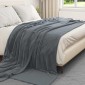 vidaXL Ριχτάρι Σκούρο Γκρι 220 x 240 cm 1.37 kg Μαλλί