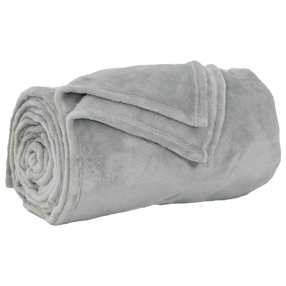 vidaXL Ριχτάρι Γκρι 130 x 150 cm 0.51 kg Μαλλί