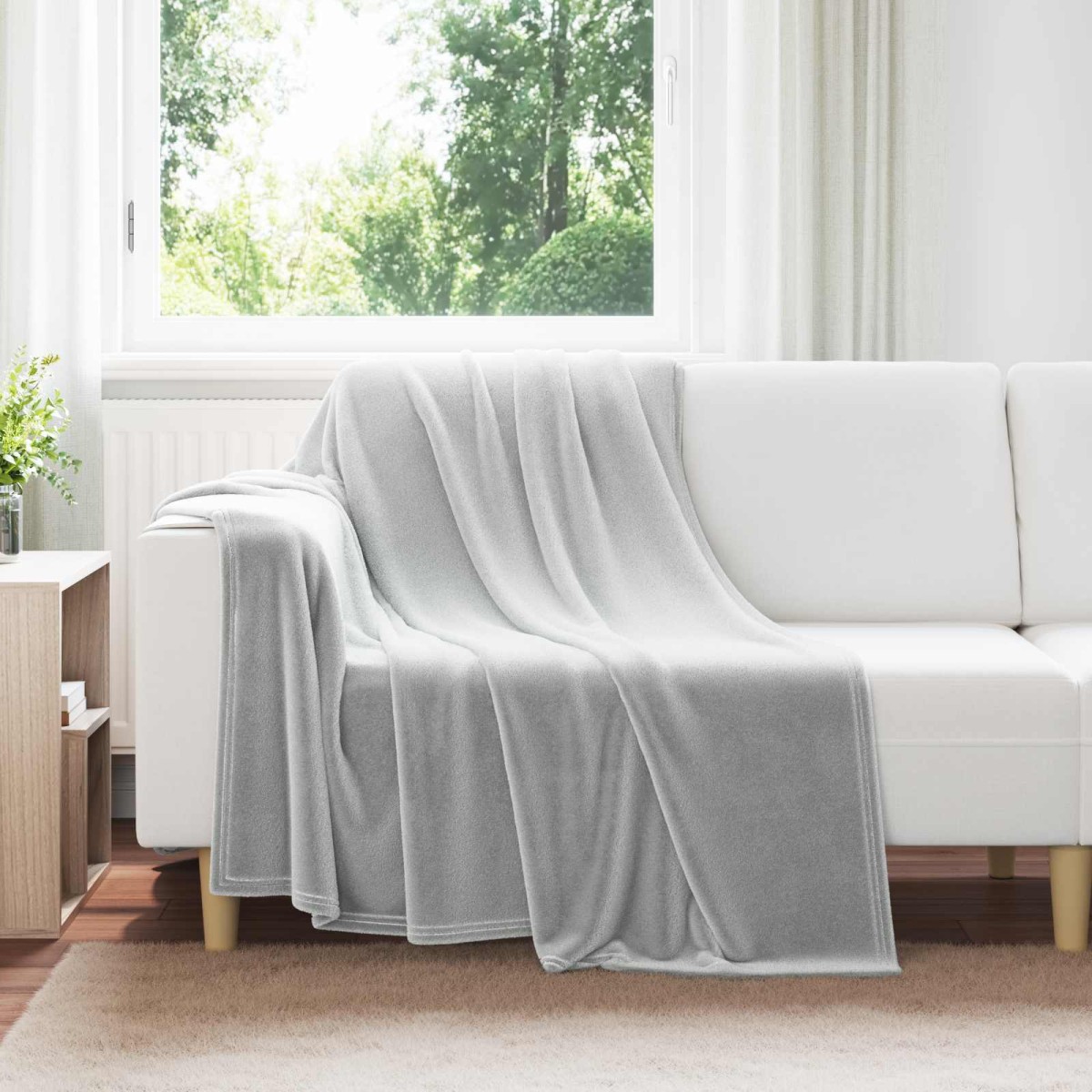 vidaXL Ριχτάρι Γκρι 150 x 200 cm 0.78 kg Μαλλί