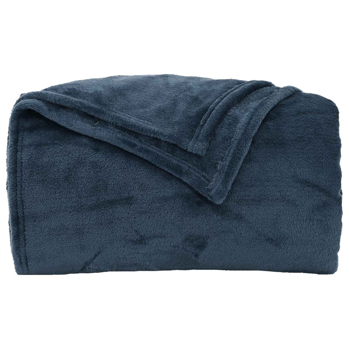 vidaXL Ριχτάρι Σκούρο μπλε 130 x 150 cm 0.51 kg Μαλλί