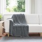 vidaXL Ριχτάρια 6 τμχ. Σκούρο Γκρι 130 x 150 cm 3.04 kg Μαλλί