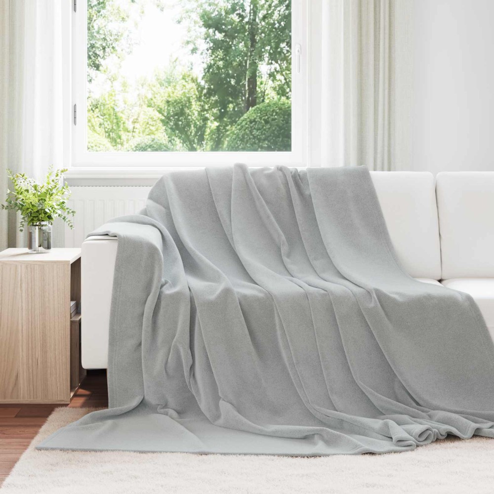 vidaXL Ριχτάρια 6 τμχ. Γκρι 220 x 240 cm 8.24 kg Μαλλί