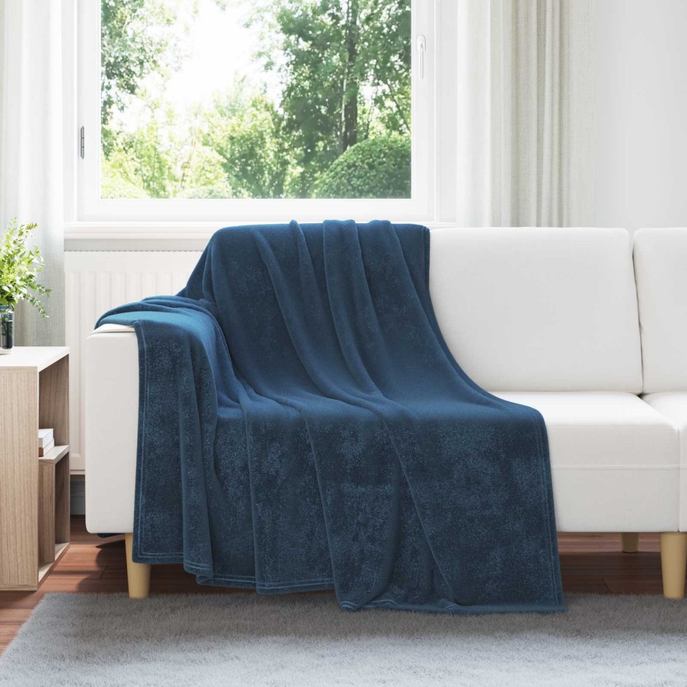 vidaXL Ριχτάρια 6 τμχ. Σκούρο μπλε 150 x 200 cm 4.68 kg Μαλλί
