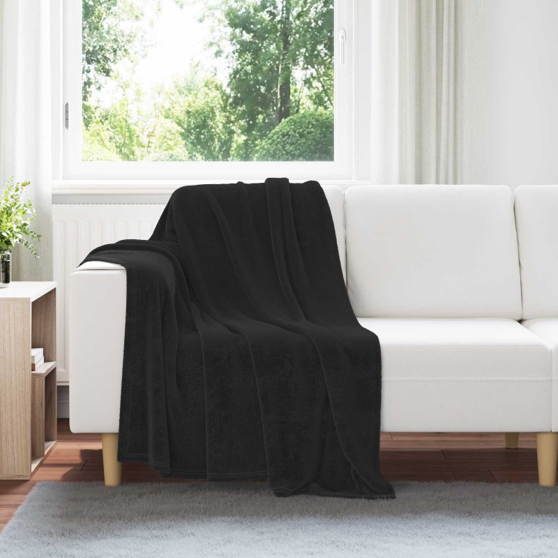 vidaXL Ριχτάρια 6 τμχ. Μαύρο 130 x 150 cm 3.04 kg Μαλλί