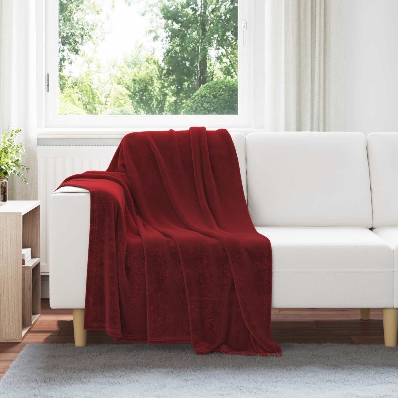 vidaXL Ριχτάρια 6 τμχ. Βεραμάν Κόκκινο 130 x 150 cm 3.04 kg Μαλλί