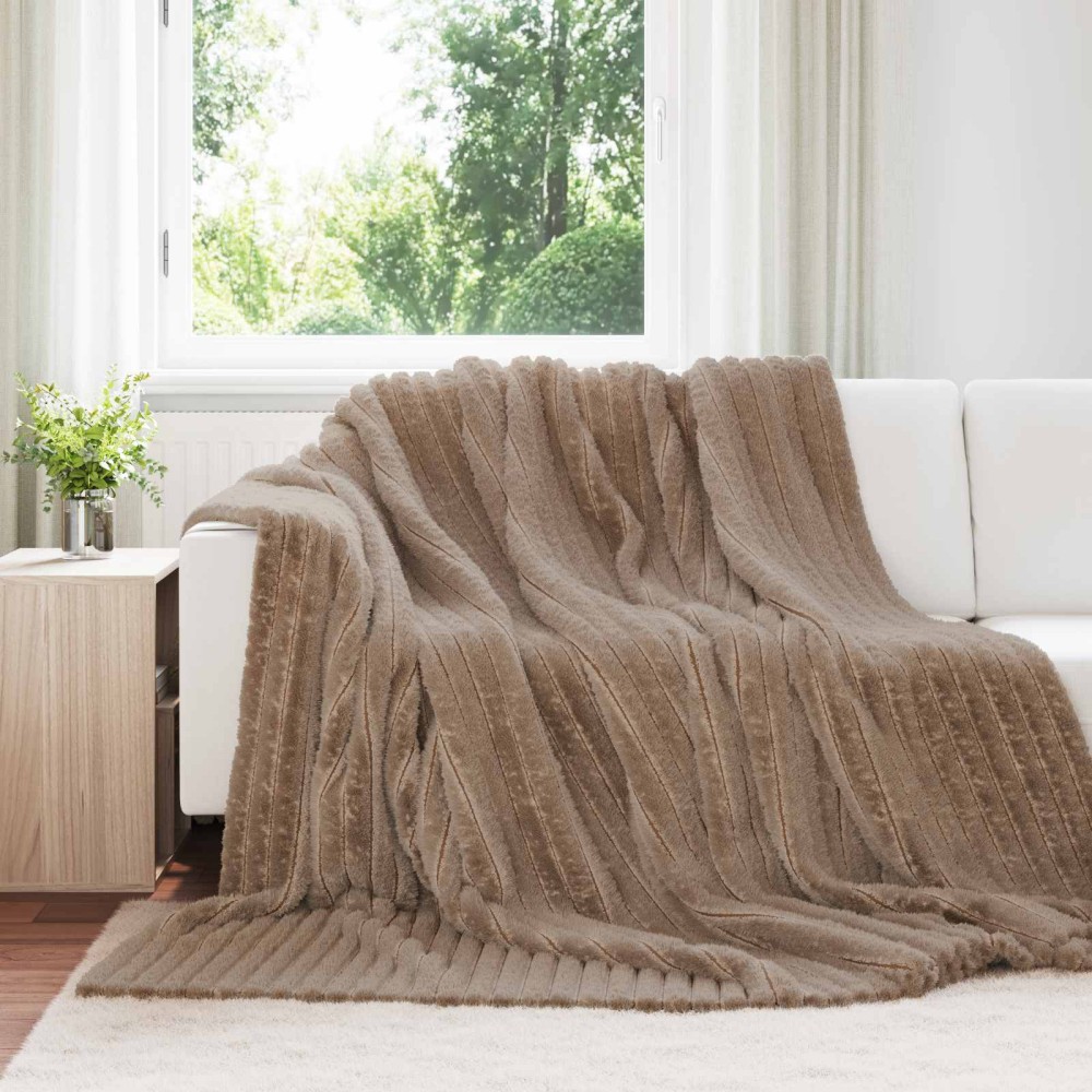 vidaXL Ριχτάρι Καμηλοπάρδαλη 240 x 220 cm 1.36 kg Μαλλί