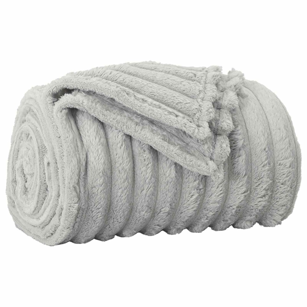 vidaXL Ριχτάρι Γκρι 240 x 220 cm 1.36 kg Μαλλί