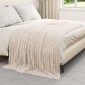 vidaXL Ριχτάρια 6 τμχ. Μπεζ 200 x 150 cm 4.75 kg Μαλλί