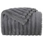 vidaXL Ριχτάρια 6 τμχ. Σκούρο Γκρι 240 x 220 cm 8.76 kg Μαλλί