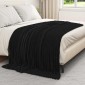 vidaXL Ριχτάρια 6 τμχ. Μαύρο 200 x 150 cm 4.75 kg Μαλλί