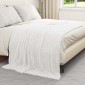 vidaXL Ριχτάρια 6 τμχ. Λευκό 200 x 150 cm 4.75 kg Μαλλί