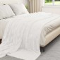vidaXL Ριχτάρια 6 τμχ. Λευκό 240 x 220 cm 8.76 kg Μαλλί
