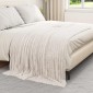 vidaXL Ριχτάρια 6 τμχ. Κρεμ 200 x 150 cm 4.75 kg Μαλλί