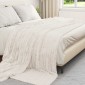 vidaXL Ριχτάρια 6 τμχ. Κρεμ 270 x 240 cm 9.51 kg Μαλλί