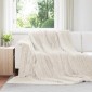 vidaXL Ριχτάρια 6 τμχ. Κρεμ 270 x 240 cm 9.51 kg Μαλλί