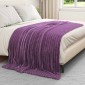 vidaXL Ριχτάρια 6 τμχ. Μοβ 200 x 150 cm 4.75 kg Μαλλί