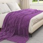 vidaXL Ριχτάρια 6 τμχ. Μοβ 270 x 240 cm 9.15 kg Μαλλί