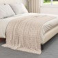 vidaXL Κουβέρτα Μπεζ 200 x 150 cm 0.75 kg Μαλλί