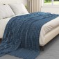 vidaXL Κουβέρτα Σκούρο μπλε 240 x 220 cm 1.37 kg Μαλλί