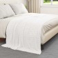 vidaXL Κουβέρτα Λευκό 200 x 150 cm 0.75 kg Μαλλί
