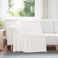 vidaXL Κουβέρτα Λευκό 200 x 150 cm 0.75 kg Μαλλί