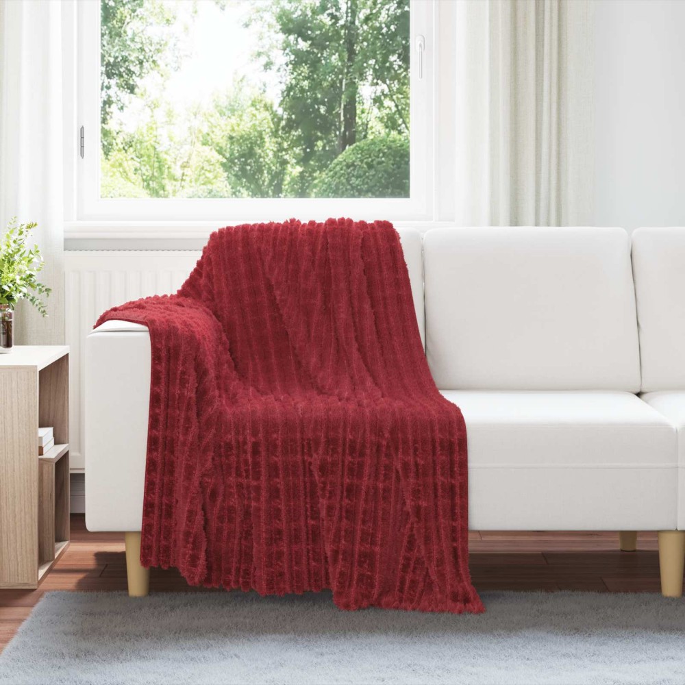 vidaXL Κουβέρτα Βεραμάν Κόκκινο 150 x 130 εκ 0.5 kg Μαλλί