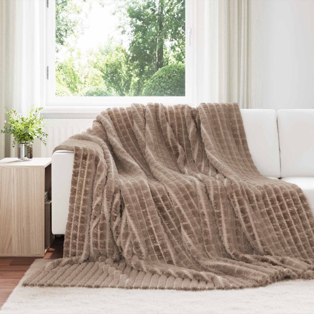 vidaXL Ριχτάρια 6 τμχ. Καμηλοπάρδαλη 270 x 240 cm 10.32 kg Μαλλί