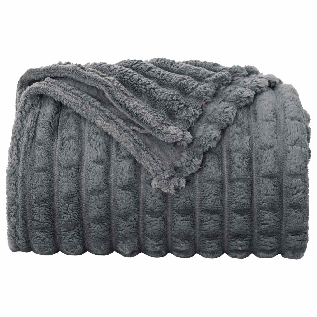 vidaXL Ριχτάρια 6 τμχ. Σκούρο Γκρι 200 x 150 cm 4.5 kg Μαλλί